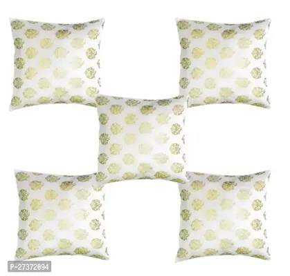 Vireo artsilk 12x12 inch cushion cover set of 5 pcs