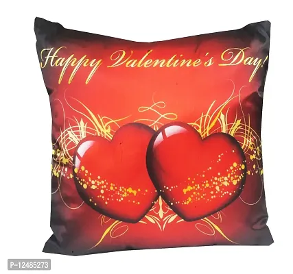 Pink Parrot-Valentine Day for Your Loved one -1 no Filled Cushion Cover