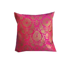 Pinkparrot Dopian Silk Designer Decorative Throw Pillow Covers/Cushion Covers - Set of 5-Code 001-thumb1