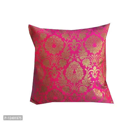 Pinkparrot Dopian Silk Designer Decorative Throw Pillow Covers/Cushion Covers - Set of 5-Code 001-thumb2