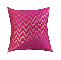 Pink parrot- Art Silk Jacquard/dopian Silk Multi Colour Cushion Cover 18 x18 inch 5 pcs-Code-1222W4-thumb3