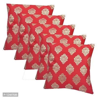 Decorative jacquerd Cushion Cover 12"" x 12""(30 cm x 30 cm) Set of 5 pcs-thumb2