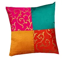 Pinkparrot dopian Silk Multi Colour Cushion 16x16 inch Set of 5 pc-c11a-thumb2