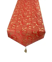 Pink parrot- Dupian Silk Multi Colour Table Runner 12x70 inch 1pc-thumb2