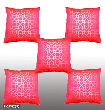 Vireo artsilk 12x12 inch cushion cover set of 5 pcs