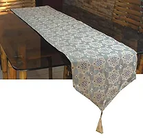 Vireo Jacquard Silk Table Runner Size 12x70 inch 1 pc-thumb2