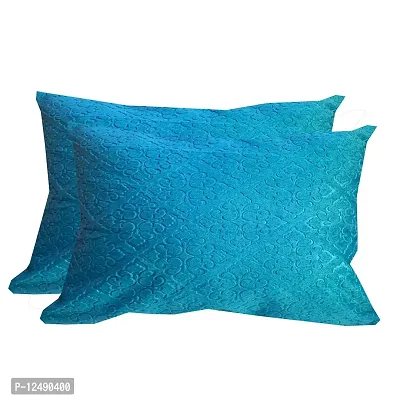 Pinkparrot Velvet Cushion Cover 18x18 inch Pack of 2pcs(Blue)