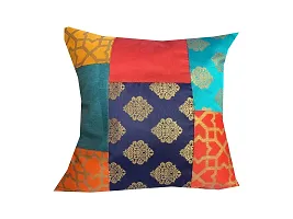 Pinkparrot Dupian Jacquard Multi Colour Throw Pillow Covers/Cushion Covers - Set of 5-thumb1