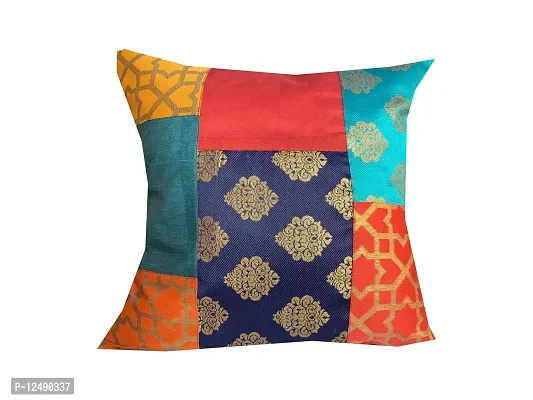 Pinkparrot Dupian Jacquard Multi Colour Throw Pillow Covers/Cushion Covers - Set of 5-thumb2