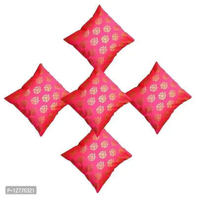 Vireo 16x16 inch jacquard cushion cover set of 5 pcs-thumb0