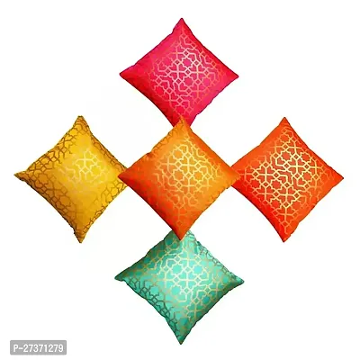 Vireo 12x12 inch dupian silk cushion cover set of 5 pcs-thumb0