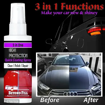 Polish Spray 3 in 1 High Protection Quick Car Coating Spray, Car Wax Polish Spray, Pack of 2 100 ML Each-thumb2