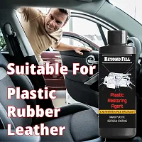 Plastic Restoring agent for car dashboard bumper seats door etc. Pack of 2 100ML Each-thumb4