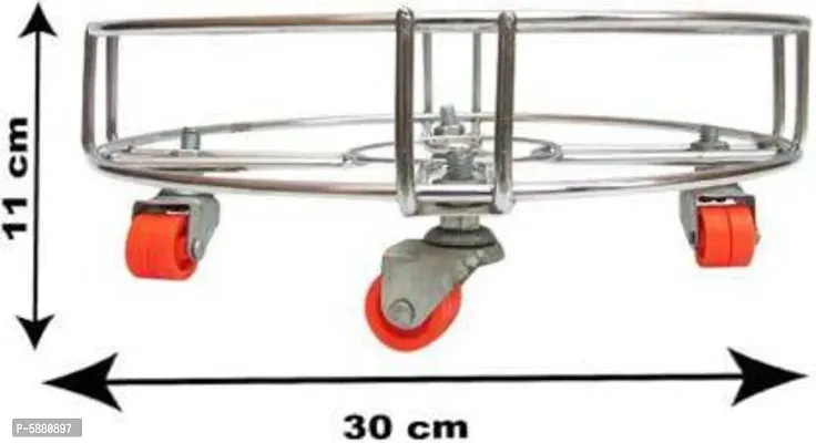 BIGWIN Inter national Heavy Stainless Steel Gas Cylinder Trolley With Wheel-thumb2