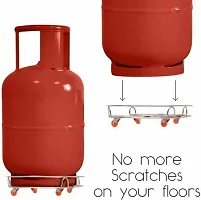 BIGWIN Inter national Heavy Stainless Steel Gas Cylinder Trolley With Wheel-thumb2