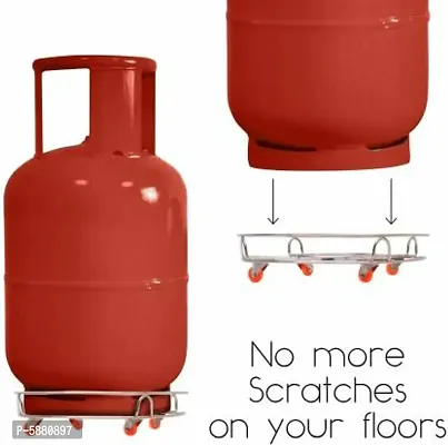 BIGWIN Inter national Heavy Stainless Steel Gas Cylinder Trolley With Wheel-thumb3