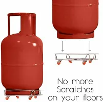 BIGWIN International Heavy Stainless Steel Gas Cylinder Trolley With Wheel-thumb3