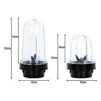 BIGWIN Juicer Bullet Jar for Any Mixer, ABS Plastic, 350ml  550ml-thumb1