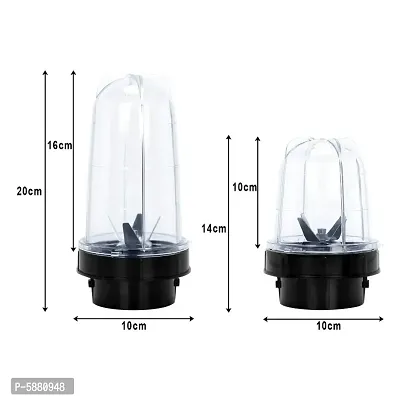 BIGWIN Juicer Bullet Jar for Any Mixer, ABS Plastic, 350ml  550ml-thumb2