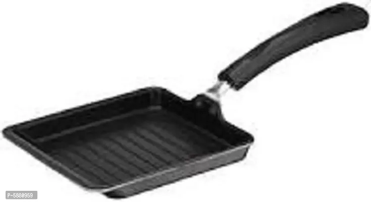 BIGWIN Non Stick Aluminium Mini Grill Pan/Toast Pan/Garlic Bread Pan (Aluminium, Non-stick)