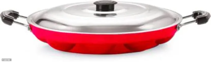 BIGWIN APPAM PATRA SUPERIOR Paddu maker Ponganal Maker Paniarakkal pot 12 with Lid ( Aluminium, Non-stick)-thumb2