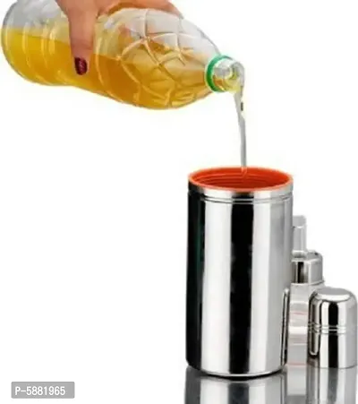 BIGWIN STEEL 1000 ml Cooking Oil Dispenser Set  (Pack of 2)-thumb2