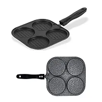 Mini Uttapam Pan/Pancake Pan/Multi Snack Maker 4 in 1 (Aluminium, Non-Stick)-thumb3