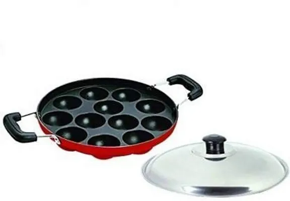 Buy Aluminium Non Stick 12 Cavities Appam Patra-Paniyarrakal-Uppan ...