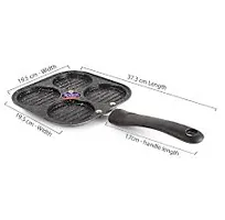 Nonstick Grill Mini Uthappam Dosatawa Idli Maker Idli Stand Multi Snack Maker 4In1 Fry Pan 19 Cm Diameter 1 L Capacity-thumb3