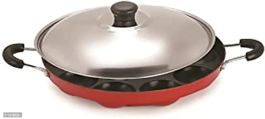 ZODEX  12Cavities Non Stick Appam Patra with Lid-thumb0