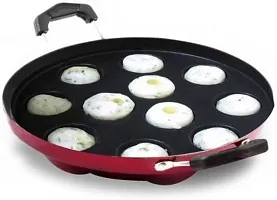 Fastage 12Cavities Non Stick Appam Patra with Lid and Side Handle/ kulipaniyaram pan/appe/panniyaramkadai/Paniyarrakal/Paniyaram/AppamPan/AppamMaker/PanCake/appam kadai/PonganalMaker/idli Maker-thumb2