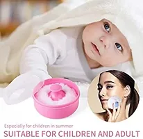 Fastage &nbsp;kidz Premium Baby Skin Care Baby Powder Puff with Box Holder Container for New Born and Kids for Baby Face and Body.-thumb3