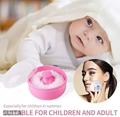 Fastage &nbsp;kidz Premium Baby Skin Care Baby Powder Puff with Box Holder Container for New Born and Kids for Baby Face and Body.-thumb4