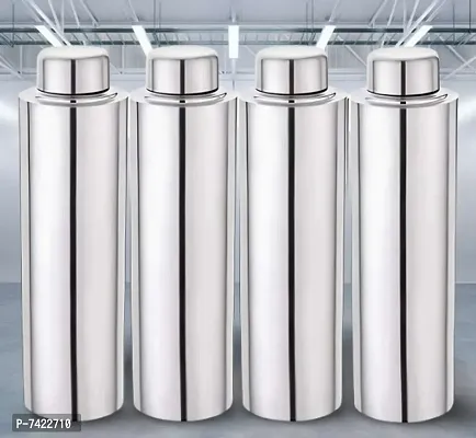 Fastage StainlesSteel Sports/Refrigerator/Gym/School/Collage/Kids/ThunderWaterBottle Steel water bottle 1000 ml (pack of 4 pc set)