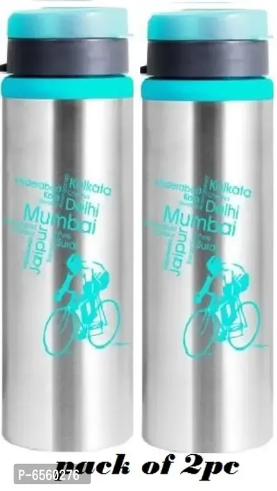 Stainless Steel Water Bottle1000 Ml Pack Of 2-thumb0
