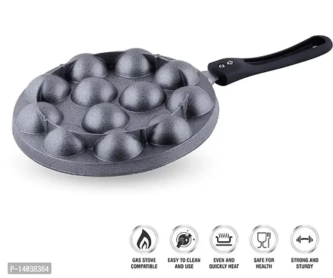 ZODEX  12Cavities Non Stick Appam Patra with Lid-thumb3