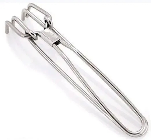 AYURVEDACOPPER Stainless Steel Pakkad Wire Kitchen Food Serving Tong