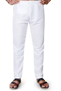 Aristada Men's Cotton Blend Full Sleeve Henley Neck Knee Length Solid Kurta with Pajama Set-Comfortable and Versatile (Kurta Set)-thumb2