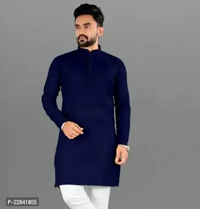 Reliable Cotton Solid Kurta For Men