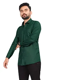 Aristada Men's Cotton Blend Classic Collar Fullsleeve Regular Fit Casual Solid Shirt (S-1001)-thumb1