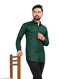 Aristada Men's Cotton Blend Classic Collar Fullsleeve Regular Fit Casual Solid Shirt (S-1001)-thumb3