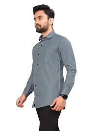 Aristada Men's Cotton Blend Classic Collar Fullsleeve Regular Fit Casual Solid Shirt (S-1001)-thumb1
