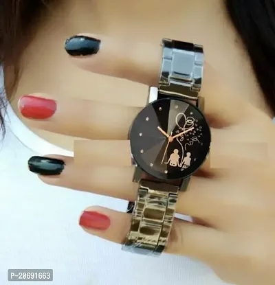 Black metal watches outlet for womens