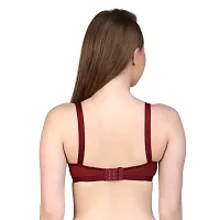 PEARLORIOLE big  wide strap non padded cotton hosiery comfort bra ( pack of 3 )-thumb3