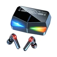M28 Wireless Earbuds TWS Bluetooth 5.1 Gaming Monster Earphones Touch Control Headphones Microphone Mirror Screen Mini LED Display - Excellent Sound Ensure Fast  Stable Connection Waterproof-thumb1