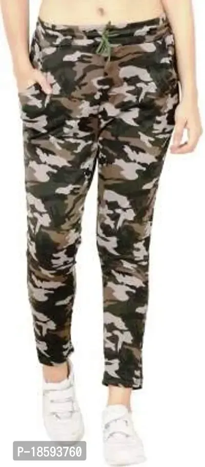 Women's Slim Fit Synthetic Jeggings (Jeggings Army Print_Multicolor_30)-thumb0