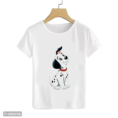 Harsh Clothing Shop Round Neck Half Sleeve Cartoon Dog Printed T-Shirt for Kids (11-12 Years) (12-13 Years) (13-14 Years) (14-15 Years) (11-12 Years