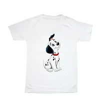 Harsh Clothing Shop Round Neck Half Sleeve Cartoon Dog Printed T-Shirt for Kids (11-12 Years) (12-13 Years) (13-14 Years) (14-15 Years) (11-12 Years-thumb1