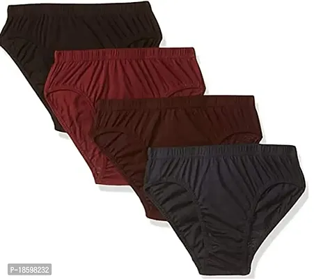 bhoiya,Women's Panty (Pack of 4) (90, Brawn)-thumb0