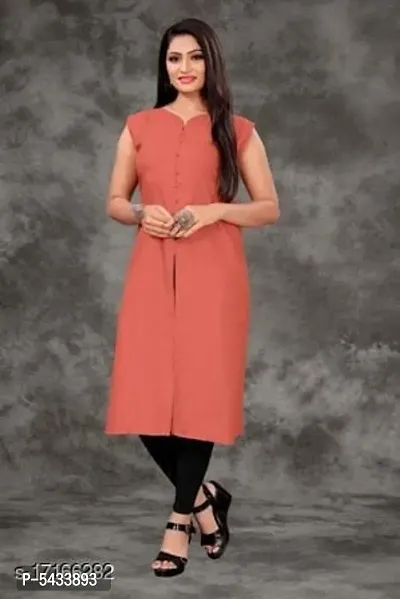 Women's Solid Khadi Cotton Kurti